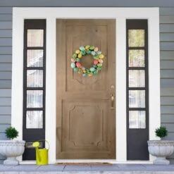 Northlight Decorated Easter Egg Twig Wreath - 14" Pink 12 Northlight Decorated Easter Egg Twig Wreath - 14" Pink -Northlight 4611847082490374160