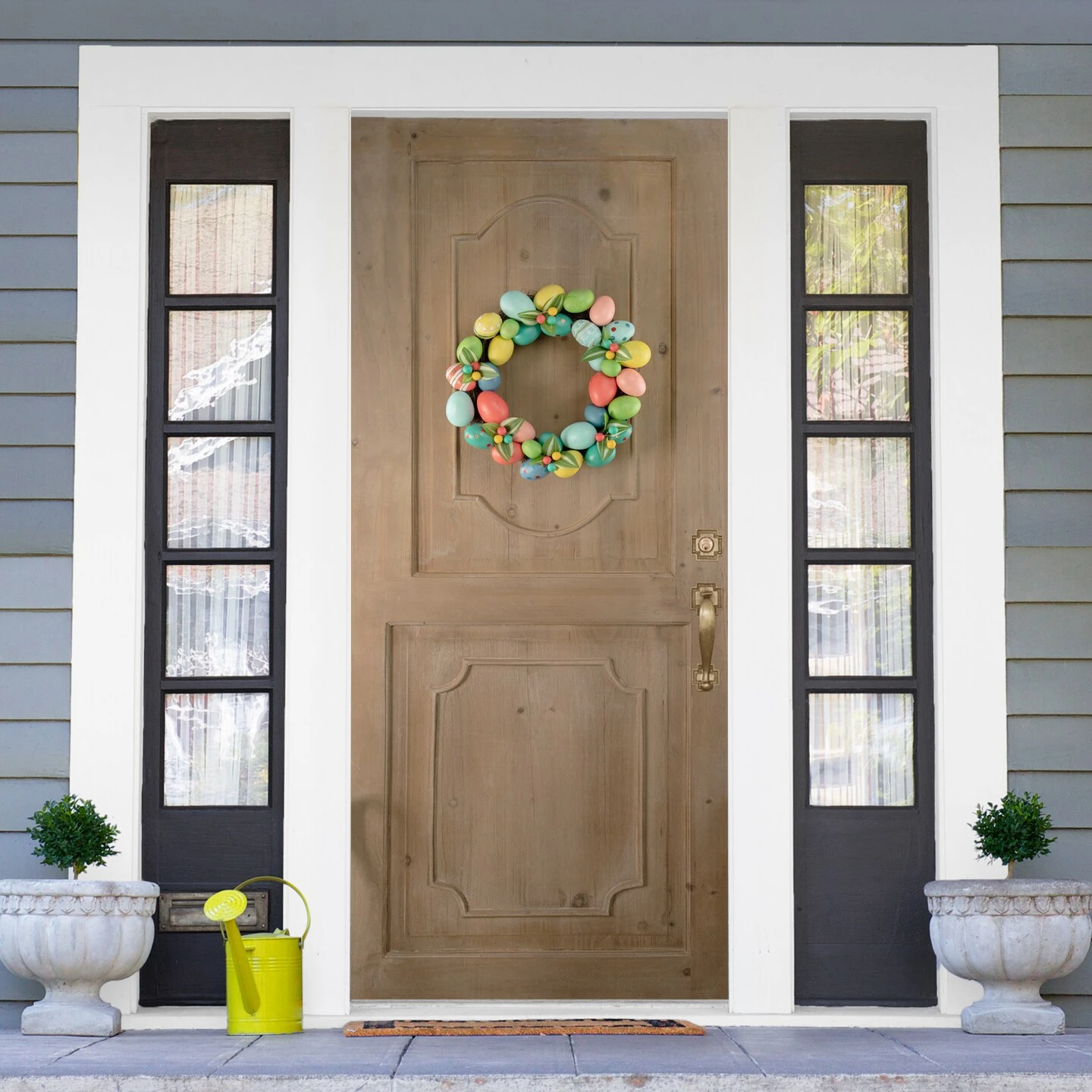 Northlight Decorated Easter Egg Twig Wreath - 14" Pink 6 Northlight Decorated Easter Egg Twig Wreath - 14" Pink - Image 4