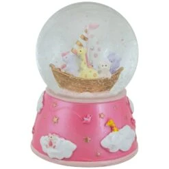Northlight 5" Children's Pink Sleepy Time Musical Snow Globe -Northlight 4611858180413146336