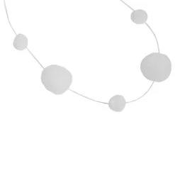 Northlight 4' White Plush Snowball Christmas Garland -Northlight 4611858180765467872