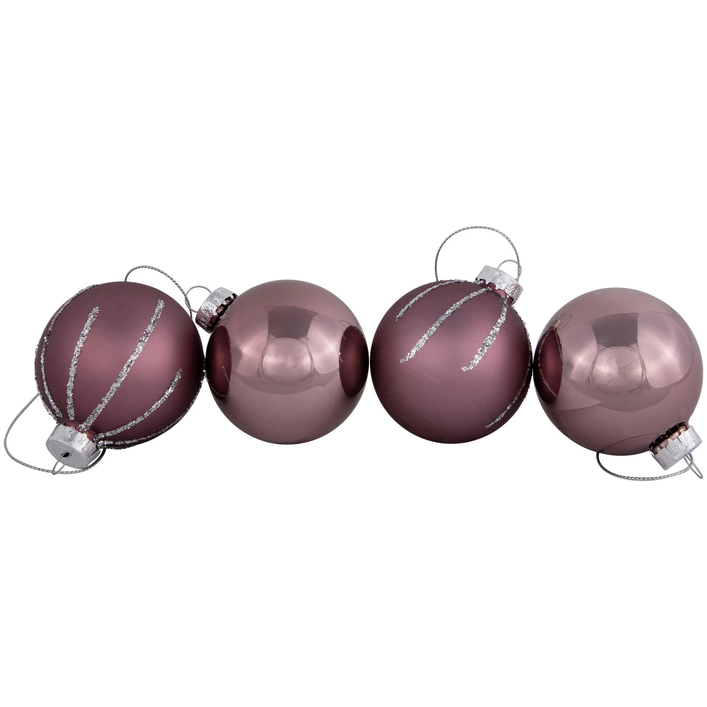 Northlight Shiny And Matte Christmas Glass Ball Ornaments - 2.25" (55mm) - Pink - 24ct 7 Northlight Shiny And Matte Christmas Glass Ball Ornaments - 2.25" (55mm) - Pink - 24ct - Image 5