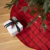 Northlight 48" Red Flannel Christmas Tree Skirt With Buttons 2 Northlight 48" Red Flannel Christmas Tree Skirt With Buttons -Northlight 4611858181059069152