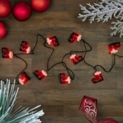Northlight Santa's Boots Christmas Light Set - Clear - 7.5' Green Wire - 10ct Red 13 Northlight Santa's Boots Christmas Light Set - Clear - 7.5' Green Wire - 10ct Red -Northlight 4611858182128616672