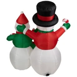 Northlight Inflatable Lighted Snowman Family Christmas Yard Art Decoration - 4' White 16 Northlight Inflatable Lighted Snowman Family Christmas Yard Art Decoration - 4' White -Northlight 4611858186949610128