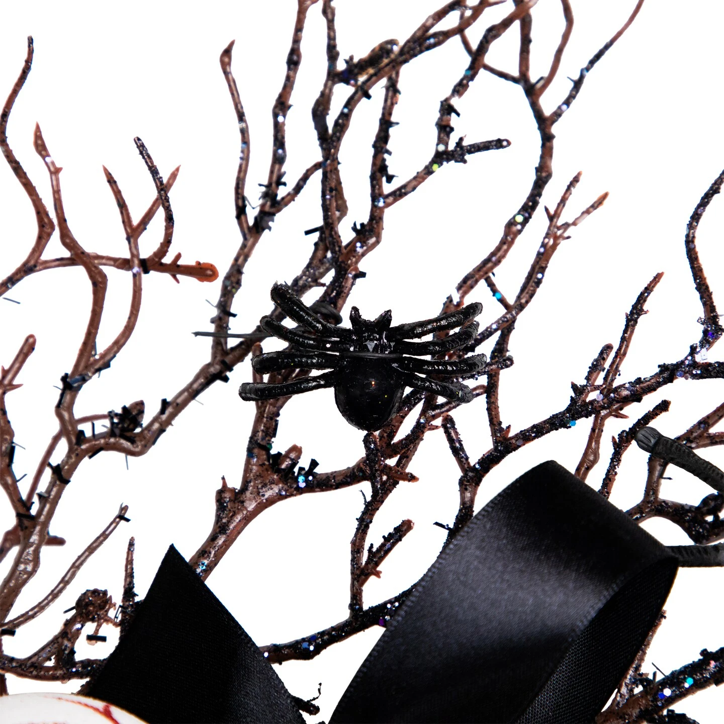 Northlight Eyeballs And Spiders Halloween Twig Wreath - 24" - Unlit Black 9 Northlight Eyeballs And Spiders Halloween Twig Wreath - 24" - Unlit Black - Image 7