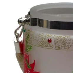 Northlight 4" Hand-Painted Red Poinsettias And Gold Flameless Glass Christmas Candle Holder 12 Northlight 4" Hand-Painted Red Poinsettias And Gold Flameless Glass Christmas Candle Holder -Northlight 4611883717246207200