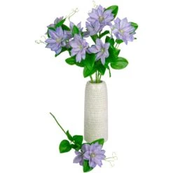 Northlight Real Touch™ Purple Artificial Lotus Floral Sprays, Set Of 6 - 25" -Northlight 4611883717428659424