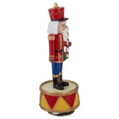 Northlight Revolving Musical Christmas Nutcracker Figure - 8.25" Red -Northlight 4611883717818926304