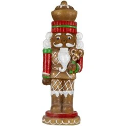 Northlight LED Lighted Gingerbread Nutcracker Christmas Figurine - 25.5" Brown