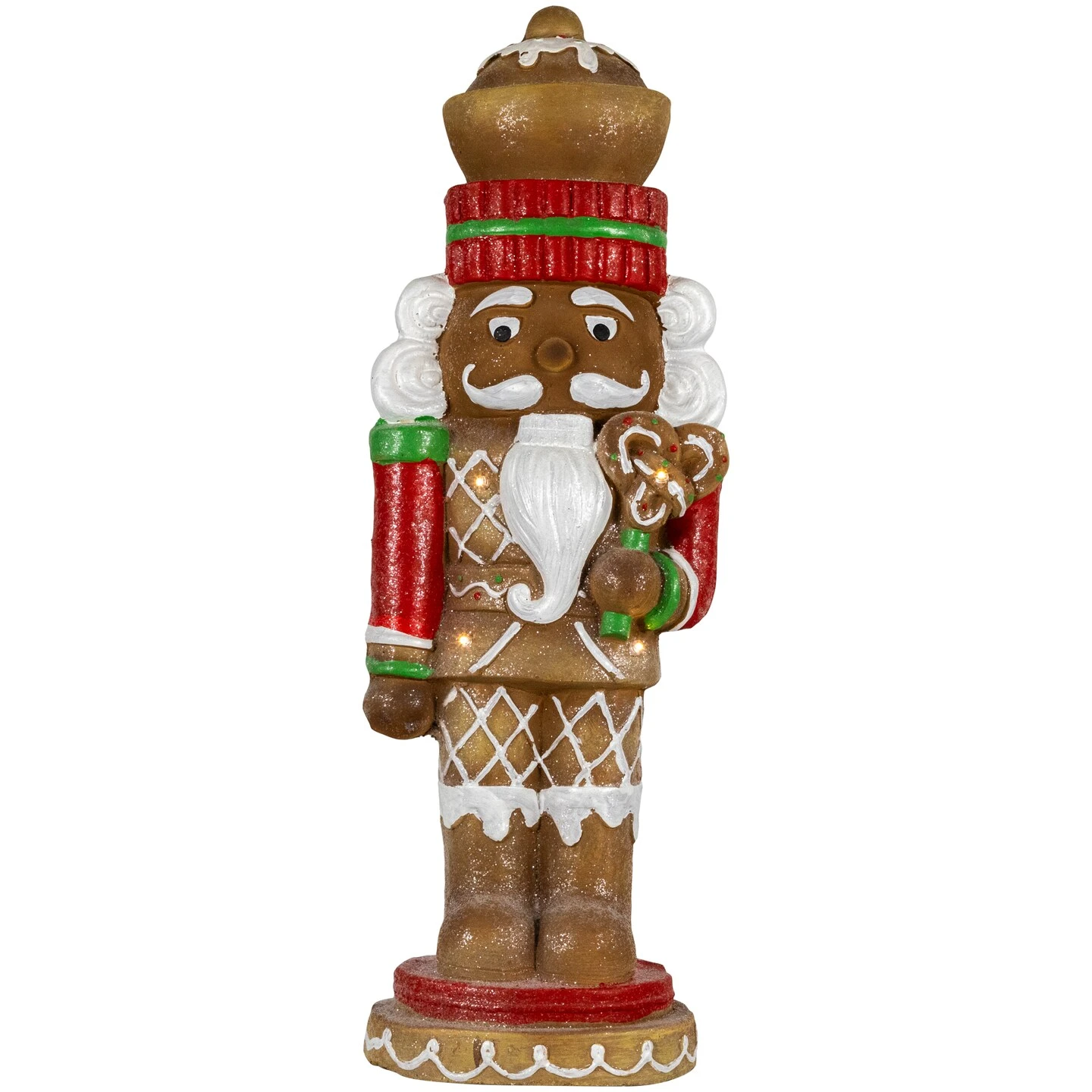 Northlight LED Lighted Gingerbread Nutcracker Christmas Figurine - 25.5" Brown 3 Northlight LED Lighted Gingerbread Nutcracker Christmas Figurine - 25.5" Brown