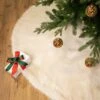 Northlight Faux Fur Round Tree Skirt - 84“ - White Ivory 1 Northlight Faux Fur Round Tree Skirt - 84“ - White Ivory -Northlight 4611899008202841808