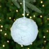 Northlight Faux Fur Plush Ball Christmas Ornament - 4" - Light Green 1 Northlight Faux Fur Plush Ball Christmas Ornament - 4" - Light Green -Northlight 4611899009599255248
