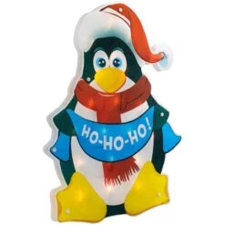 Northlight 17.5" Lighted Penguin Christmas Window Silhouette Black 12 Northlight 17.5" Lighted Penguin Christmas Window Silhouette Black -Northlight 4611899884864357600