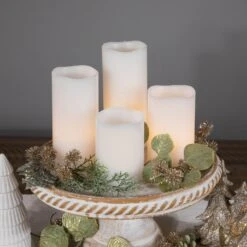 Northlight LED Flameless Flickering Solid Wax Pillar Candles - 7" - White - Set Of 4 13 Northlight LED Flameless Flickering Solid Wax Pillar Candles - 7" - White - Set Of 4 -Northlight 4611905952325042400