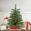Northlight Pre-Lit Medium Canadian Pine Artificial Christmas Tree - 2' - Warm Clear Lights Green -Northlight 4611912181540336848