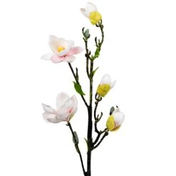 Northlight Magnolia Artificial Floral Sprays- 33" - White And Pink - Set Of 4 -Northlight 4611916985731285552