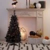 Northlight Pre-Lit Slim Artificial Tinsel Halloween Tree - 4' - Black - Clear Lights 1 Northlight Pre-Lit Slim Artificial Tinsel Halloween Tree - 4' - Black - Clear Lights -Northlight 4611930414411440816