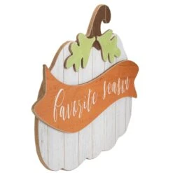 Northlight 19" White Wooden Pumpkin Favorite Season Hanging Wall Sign 13 Northlight 19" White Wooden Pumpkin Favorite Season Hanging Wall Sign -Northlight 4611939680943455200
