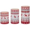 Northlight LED Flameless Flickering Nordic Reindeer Wax Pillar Christmas Candles - 6" - Set Of 3 White 1 Northlight LED Flameless Flickering Nordic Reindeer Wax Pillar Christmas Candles - 6" - Set Of 3 White -Northlight 4611950590428885216