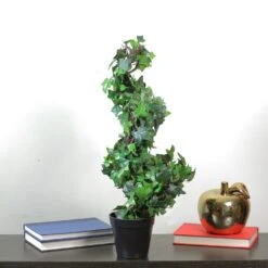 Northlight Potted Ivy Spiral Topiary Artificial Christmas Tree - 1.75' - Unlit Green 10 Northlight Potted Ivy Spiral Topiary Artificial Christmas Tree - 1.75' - Unlit Green -Northlight 4611955593419799520