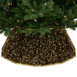 Northlight 26" Gold Sequins Hexagonal Christmas Tree Collar 16 Northlight 26" Gold Sequins Hexagonal Christmas Tree Collar -Northlight 4611955594008802016