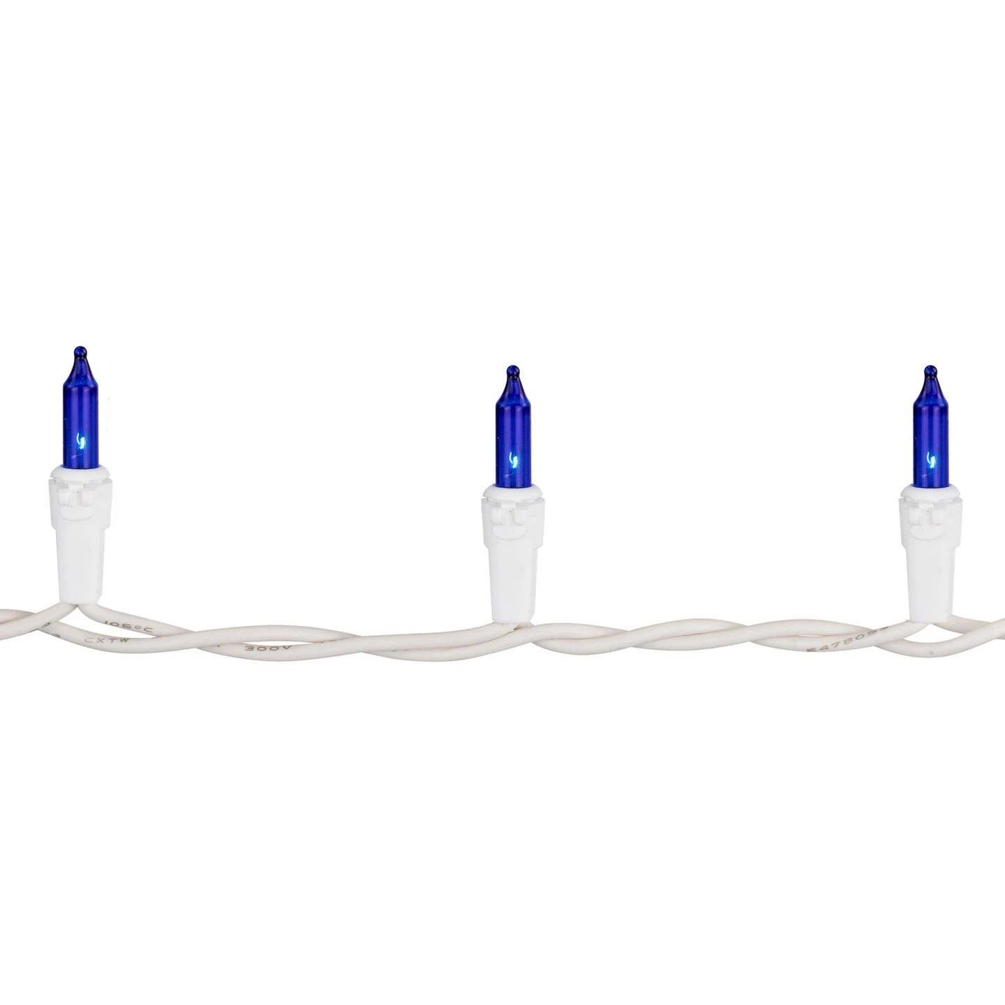 Northlight Mini Incandescent Christmas Lights - Blue - 10' White Wire - 50ct 7 Northlight Mini Incandescent Christmas Lights - Blue - 10' White Wire - 50ct - Image 5