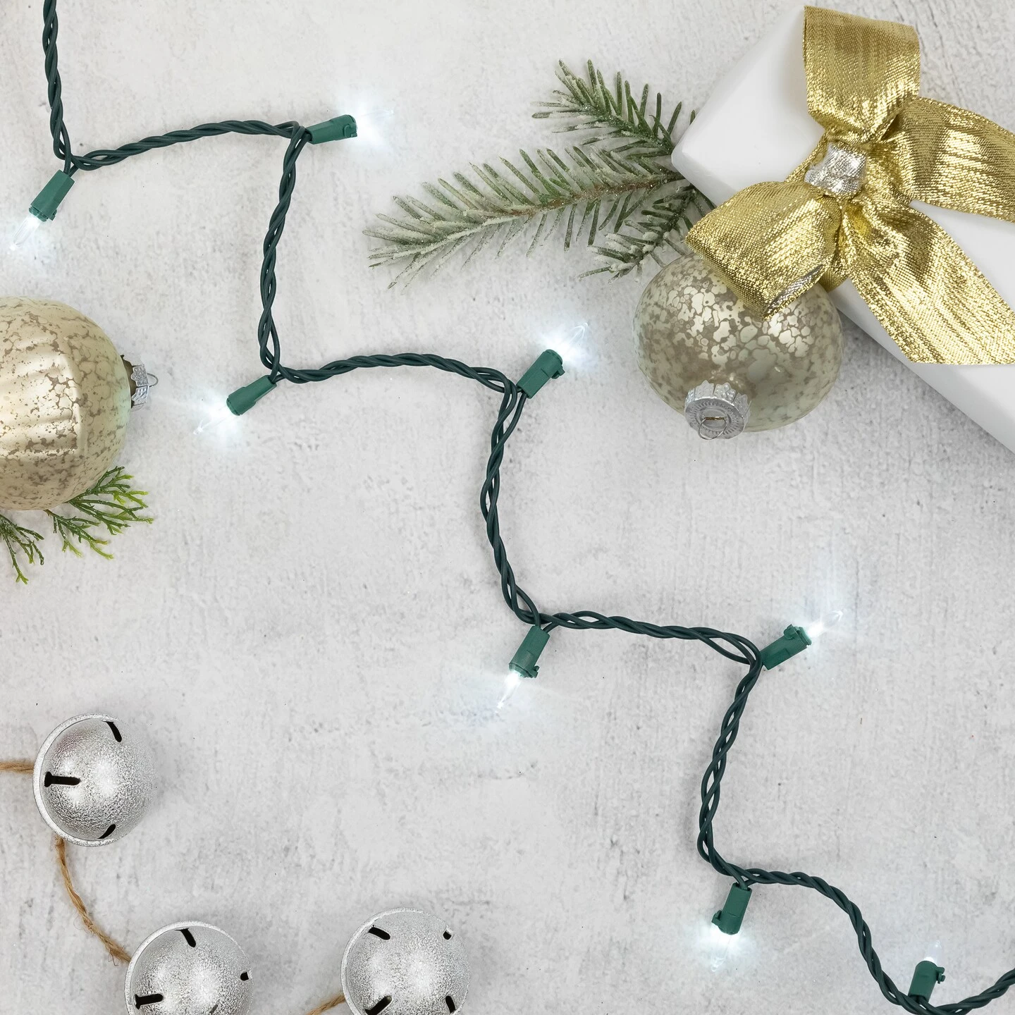 Northlight LED Mini Christmas Lights - Pure White - 11.25' Green Wire - 35ct 10 Northlight LED Mini Christmas Lights - Pure White - 11.25' Green Wire - 35ct - Image 8