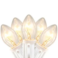 Northlight C7 Christmas String Lights - Clear - 24' White Wire - 25ct 12 Northlight C7 Christmas String Lights - Clear - 24' White Wire - 25ct -Northlight 4611978366382844944