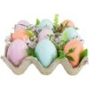 Northlight Pastel Easter Eggs With Carton Decoration - 6.25" - Set Of 9 Multi -Northlight 4611978366392841232
