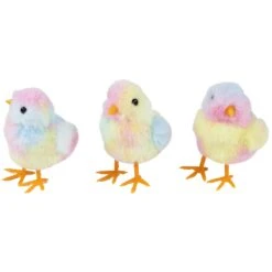 Northlight Plush Tie Dye Easter Chick Figurines - 4.25" - Set Of 3 Multi 13 Northlight Plush Tie Dye Easter Chick Figurines - 4.25" - Set Of 3 Multi -Northlight 4611978367905117200