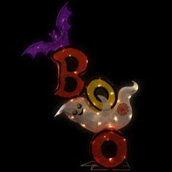 Northlight Lighted Bat And Ghost "BOO" Halloween Decoration - 4.5' - Warm White LED Lights Orange 13 Northlight Lighted Bat And Ghost "BOO" Halloween Decoration - 4.5' - Warm White LED Lights Orange -Northlight 4611989967109688656