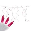Northlight Mini Incandescent Icicle Christmas Lights - Pink - 3.5' White Wire - 100ct 1 Northlight Mini Incandescent Icicle Christmas Lights - Pink - 3.5' White Wire - 100ct -Northlight 4612000462353438048