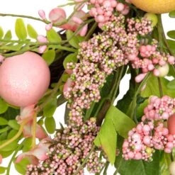 Northlight Glittered Eggs, Hibiscus And Berries Artificial Easter Twig Wreath - 20" - Pink And Green 16 Northlight Glittered Eggs, Hibiscus And Berries Artificial Easter Twig Wreath - 20" - Pink And Green -Northlight 4612014575415755824