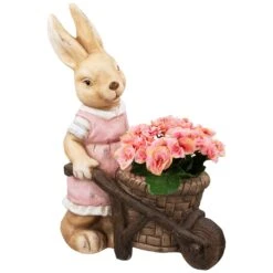 Northlight Girl Rabbit Outdoor Easter Garden Planter - 18.75" Brown 12 Northlight Girl Rabbit Outdoor Easter Garden Planter - 18.75" Brown -Northlight 4612044405562968336