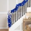 Northlight Pre-Lit Artificial Pine Christmas Garland - 9' - Royal Blue - Clear Lights 2 Northlight Pre-Lit Artificial Pine Christmas Garland - 9' - Royal Blue - Clear Lights -Northlight 4612045342589395152