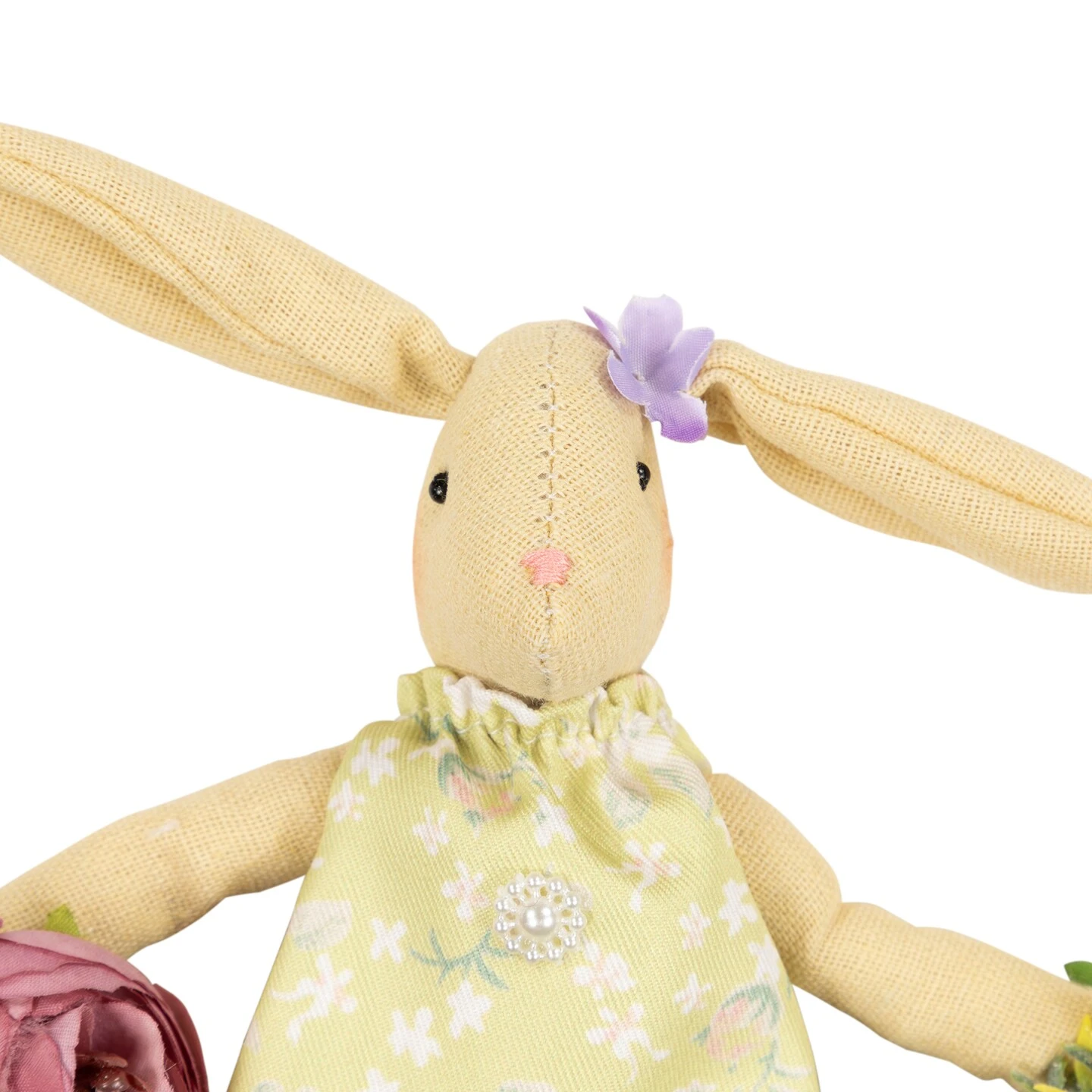 Northlight Girl Bunny Artificial Floral Easter Wreath - 10" - Green Yellow 9 Northlight Girl Bunny Artificial Floral Easter Wreath - 10" - Green Yellow - Image 7