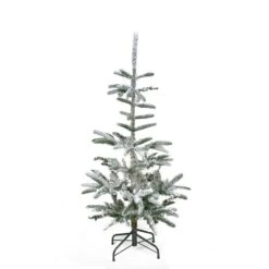 Northlight Real Touch™ Slim Flocked Nordmann Fir Artificial Christmas Tree- 4.5' - Unlit Green 12 Northlight Real Touch™ Slim Flocked Nordmann Fir Artificial Christmas Tree- 4.5' - Unlit Green -Northlight 4612049471778591392