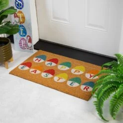 Northlight Natural Coir Happy Easter Egg Outdoor Doormat 18" X 30" Multi 11 Northlight Natural Coir Happy Easter Egg Outdoor Doormat 18" X 30" Multi -Northlight 4612055626826212832