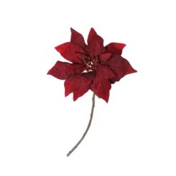 Northlight Velvet Poinsettia Artificial Christmas Stem Spray - 18" - Red 13 Northlight Velvet Poinsettia Artificial Christmas Stem Spray - 18" - Red -Northlight 4612066309873459872 2
