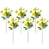 Northlight Real Touch™ Yellow Artificial Camellia Rose Floral Sprays, Set Of 6 - 23" -Northlight 4612066310369436320