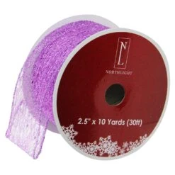 Northlight Pack Of 12 Purple Glittering Christmas Wired Craft Ribbons 2.5" X 120 Yards 9 Northlight Pack Of 12 Purple Glittering Christmas Wired Craft Ribbons 2.5" X 120 Yards -Northlight 4612066310402347680 2
