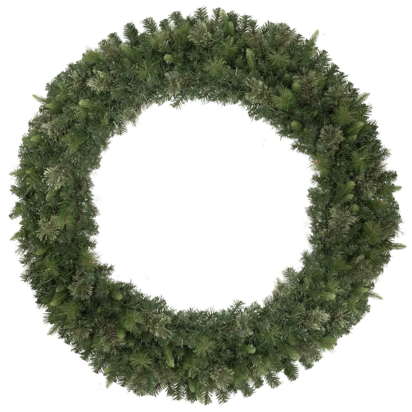 Northlight Kingston Cashmere Pine Commercial Size Artificial Christmas Wreath - 60" - Unlit Green 4 Northlight Kingston Cashmere Pine Commercial Size Artificial Christmas Wreath - 60" - Unlit Green - Image 2
