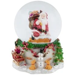 Northlight Santa Claus In Chimney Musical Christmas Snow Globe - 7" Red 15 Northlight Santa Claus In Chimney Musical Christmas Snow Globe - 7" Red -Northlight 4612066311394419360 2