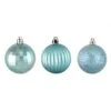 Northlight Shatterproof 3-Finish Christmas Ball Ornaments - 2.5" (60mm) - Ocean Blue - 100ct 2 Northlight Shatterproof 3-Finish Christmas Ball Ornaments - 2.5" (60mm) - Ocean Blue - 100ct -Northlight 4612066311656563360