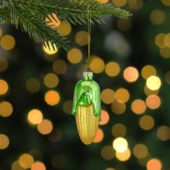 Northlight 4" Yellow And Green Corn On The Cob Glass Christmas Ornament 10 Northlight 4" Yellow And Green Corn On The Cob Glass Christmas Ornament -Northlight 4612066311960650400