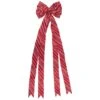 Northlight 48" X 10" Red And White Striped 16 Loop Christmas Bow Decoration 2 Northlight 48" X 10" Red And White Striped 16 Loop Christmas Bow Decoration -Northlight 4612066311991583392