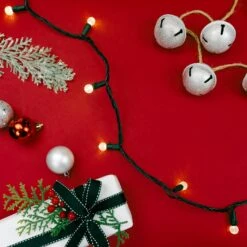 Northlight LED G12 Berry Christmas Lights - Warm White - 16' Black Wire - 50ct 12 Northlight LED G12 Berry Christmas Lights - Warm White - 16' Black Wire - 50ct -Northlight 4612069287578547728