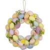 Northlight Floral And Easter Egg Spring Wreath - 12.5" - Multicolor