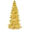 Northlight Metallic Woodland Layered Christmas Tree Decoration - 9.5" - Gold Finish