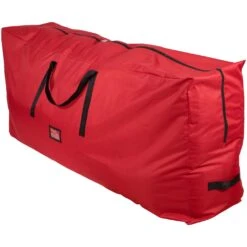 Northlight 65" Red And Black Artificial Christmas Tree Storage Bag -Northlight 4612099658268028384